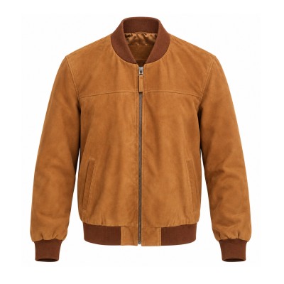 Blouson aviateur en daim...