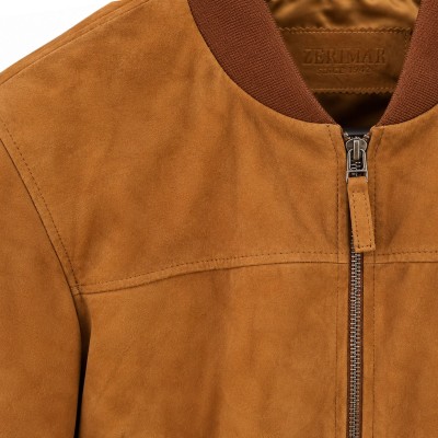 Blouson aviateur en daim pour homme JEREZ