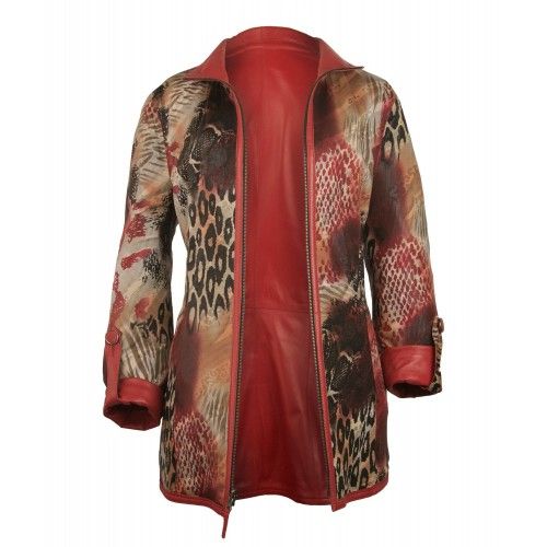 Veste longue en cuir réversible avec fermeture éclair Zerimar - 3