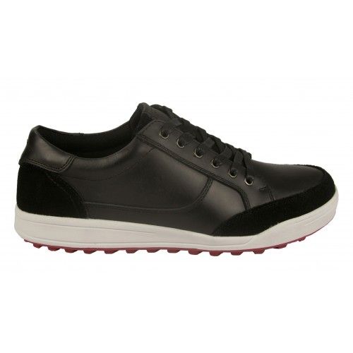 Chaussures de golf en cuir avec lacets et texture velours Airel - 2