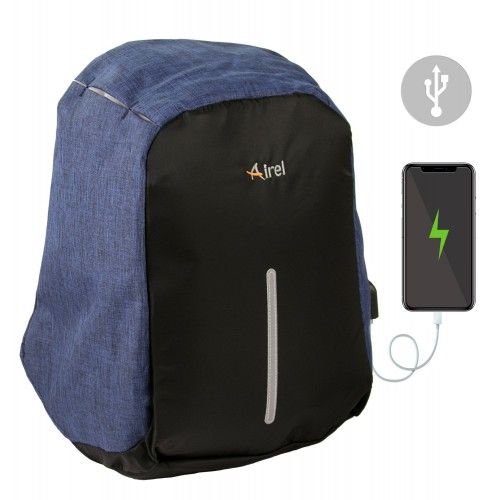 Sac à dos avec chargeur portable pour téléphone portable 44x31x12 cm Airel - 1