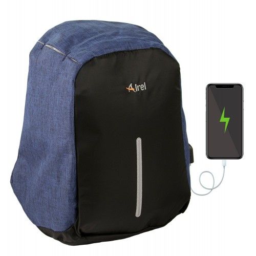 Sac à dos avec chargeur portable pour téléphone portable 44x31x12 cm Airel - 2