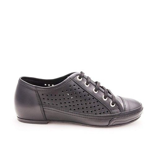 Chaussures sportives en cuir pour femmes couleur noir Zerimar - 2