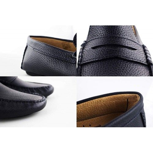 Mocassins en cuir pour hommes Zerimar - 3