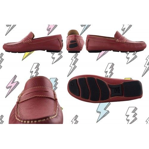 Mocassins en cuir pour hommes Zerimar - 14