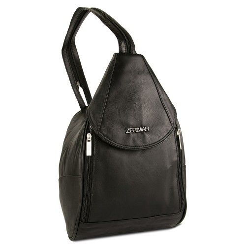 Sac et sac à dos en cuir 2 en 1 Zerimar - 17