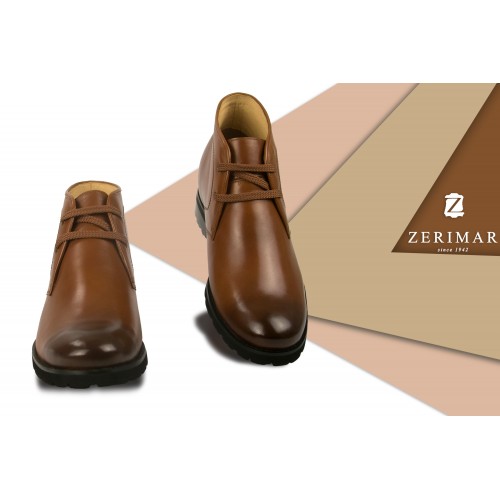 Bottes élégantes en cuir avec rehaussement de 7,5 cm pour homme Zerimar - 1