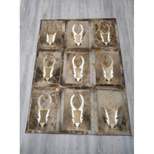 Tapis en peau gazelle naturelle springbok 160x116 cm Zerimar - 2