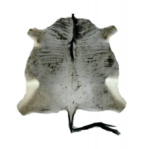 Tapis en peau de gnou africain 135x125 cm Zerimar - 1