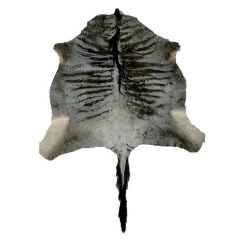 Tapis en peau de gnou africain 155x140 cm Zerimar - 1