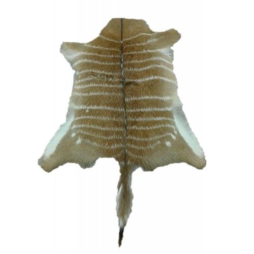 Tapis africain en peau de nyala 75x75 cm Zerimar - 1