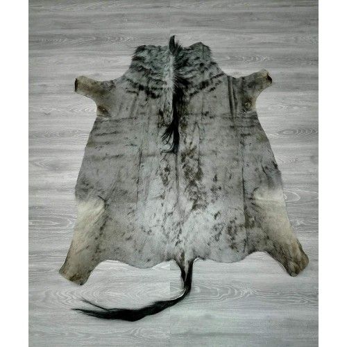 Tapis en peau naturelle de gnou africain 150x135 cm Zerimar - 2