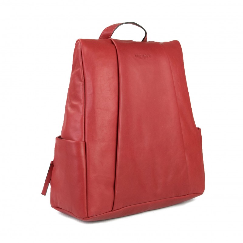 Sac à dos en cuir naturel avec fermeture arrière antivol Zerimar - 15