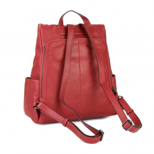 Sac à dos en cuir naturel avec fermeture arrière antivol Zerimar - 15