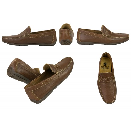 Chaussures bateau en cuir de différentes couleurs Zerimar - 1