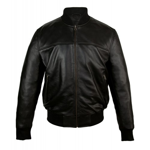 Blouson bomber en cuir modèle TRAINSPOTTING Zerimar - 5