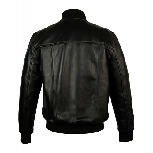 Blouson bomber en cuir modèle TRAINSPOTTING Zerimar - 5