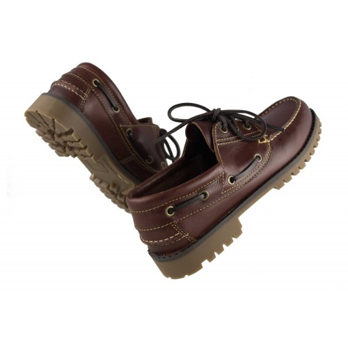 Chaussures bateau d'hiver en cuir pour hommes
