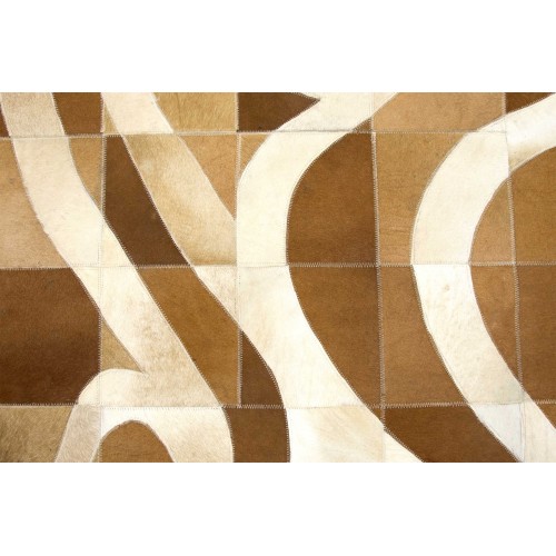Tapis patchwork en peau de vache WILLEN - Différentes tailles
