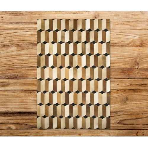 Tapis patchwork en peau de vache PLAST - Différentes tailles